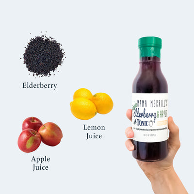 Simple Elderberry & Apple Tonic