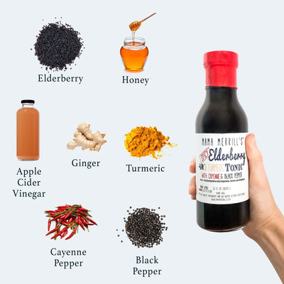 Spicy Elderberry & Turmeric Tonic