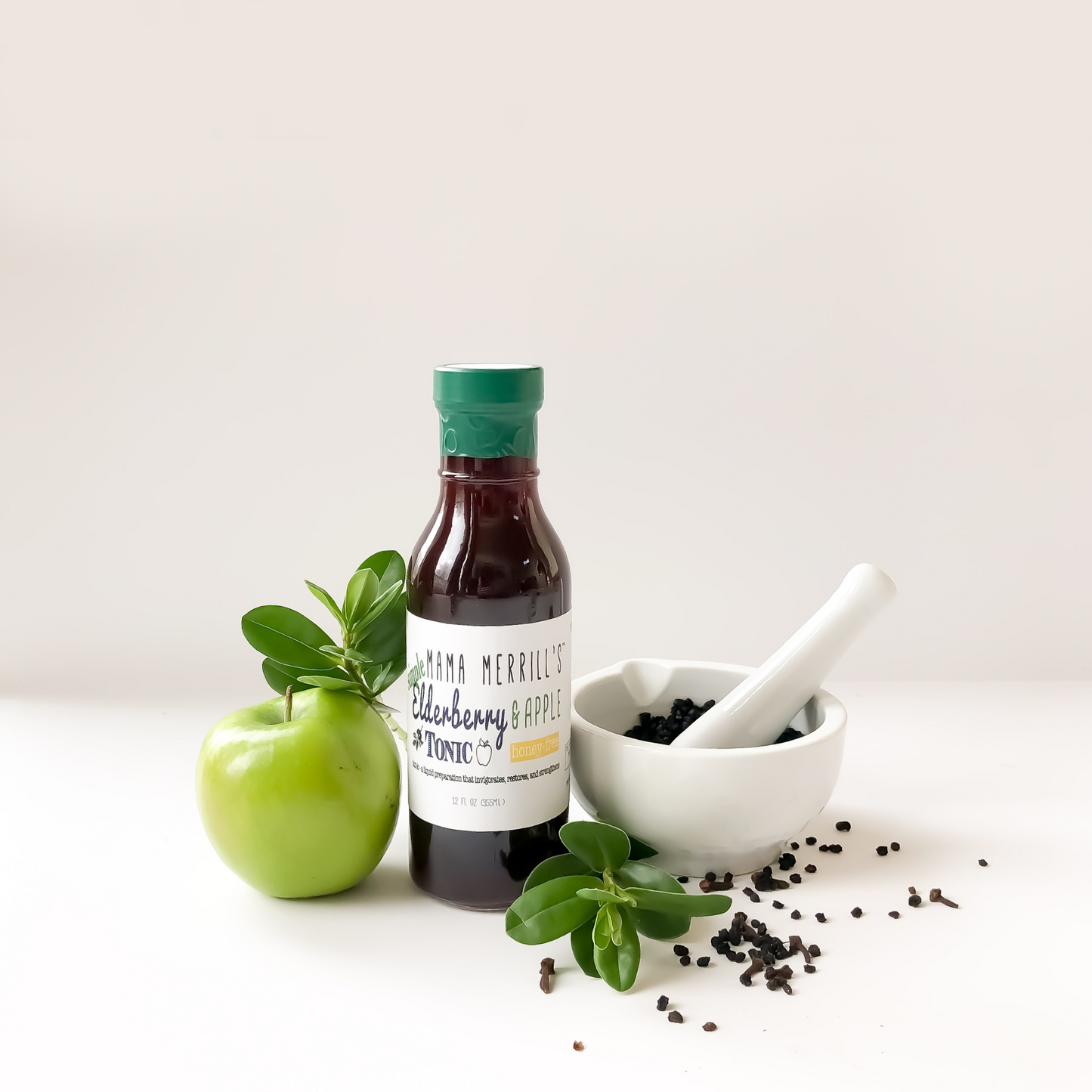 Simple Elderberry & Apple Tonic